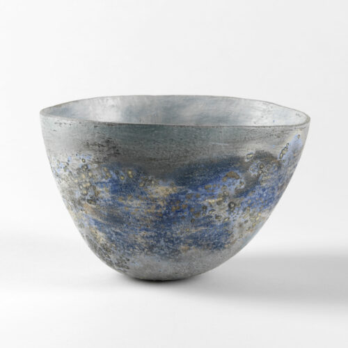 A photograph of a ceramic bowl made by artist Elspeth Owen.